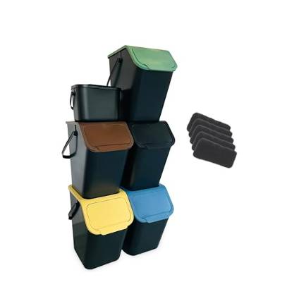 Bacs de tri garage empilables