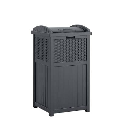 Poubelle style osier